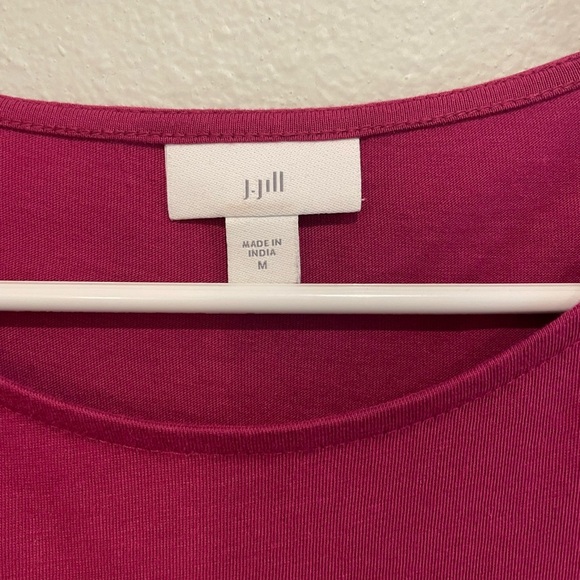 J Jill Tunic Shirt in Fushia Pink with Bell sleeves. Size M - Picture 2 of 5